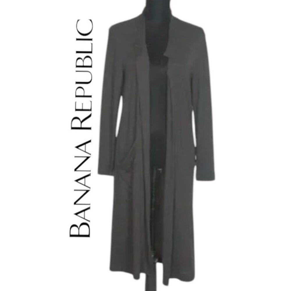 Banana Republic Black Long Sleeve Open Cardigan Size Medium